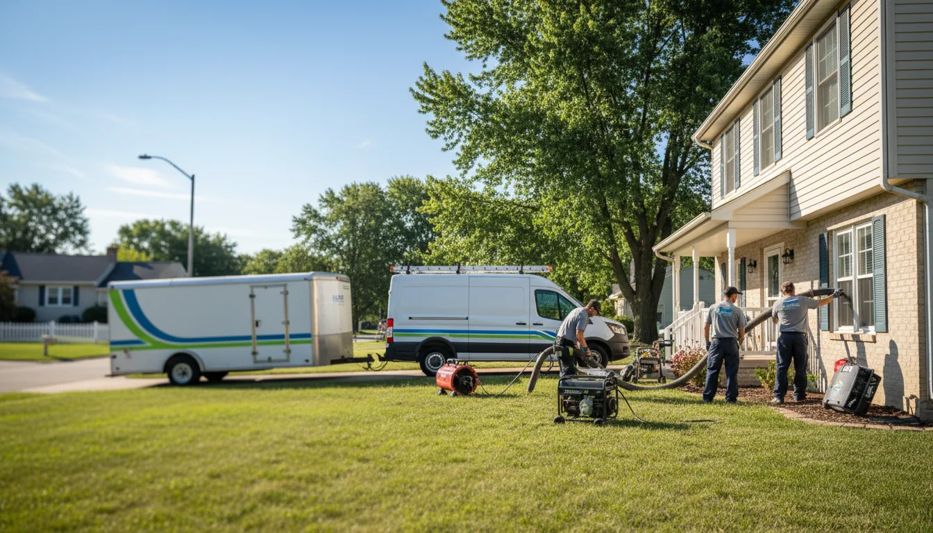 Flooded Basement Restoration And Cleanup With Repair in Bellbrook, OH near me